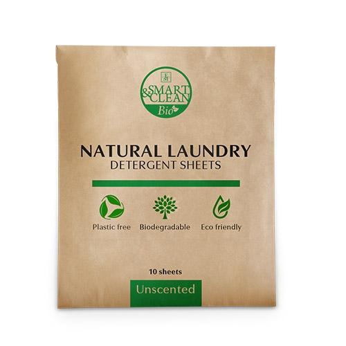 SMART & CLEAN BIO LAUNDRY DETERGENT SHEETS 10 pieces